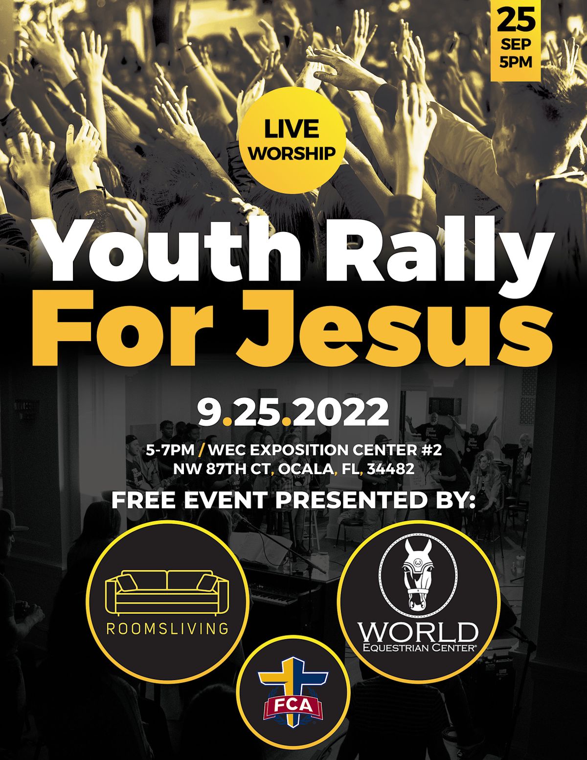 Youth Rally for Jesus Sept 25th | World Equestrian Center, Ocala, FL ...