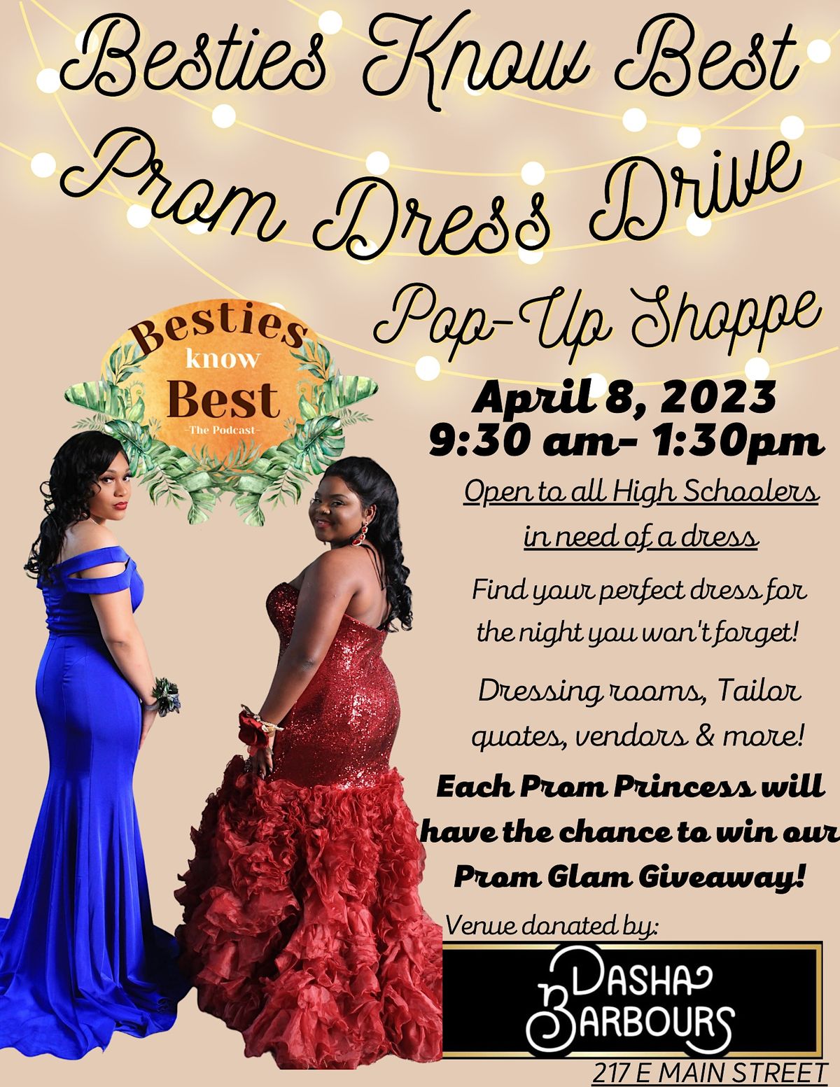 Besties Know Best FREE Prom Dress PopUp Shoppe The Sequel Dasha