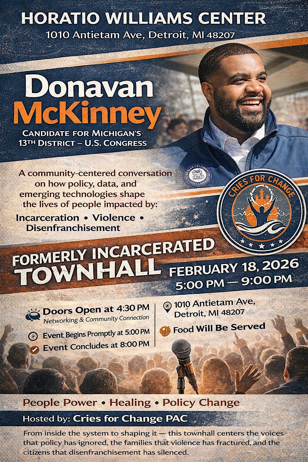 Donavan Ratteray Copy of Donavan Mc Kinney Townhall at Horatio Williams Foundation ...