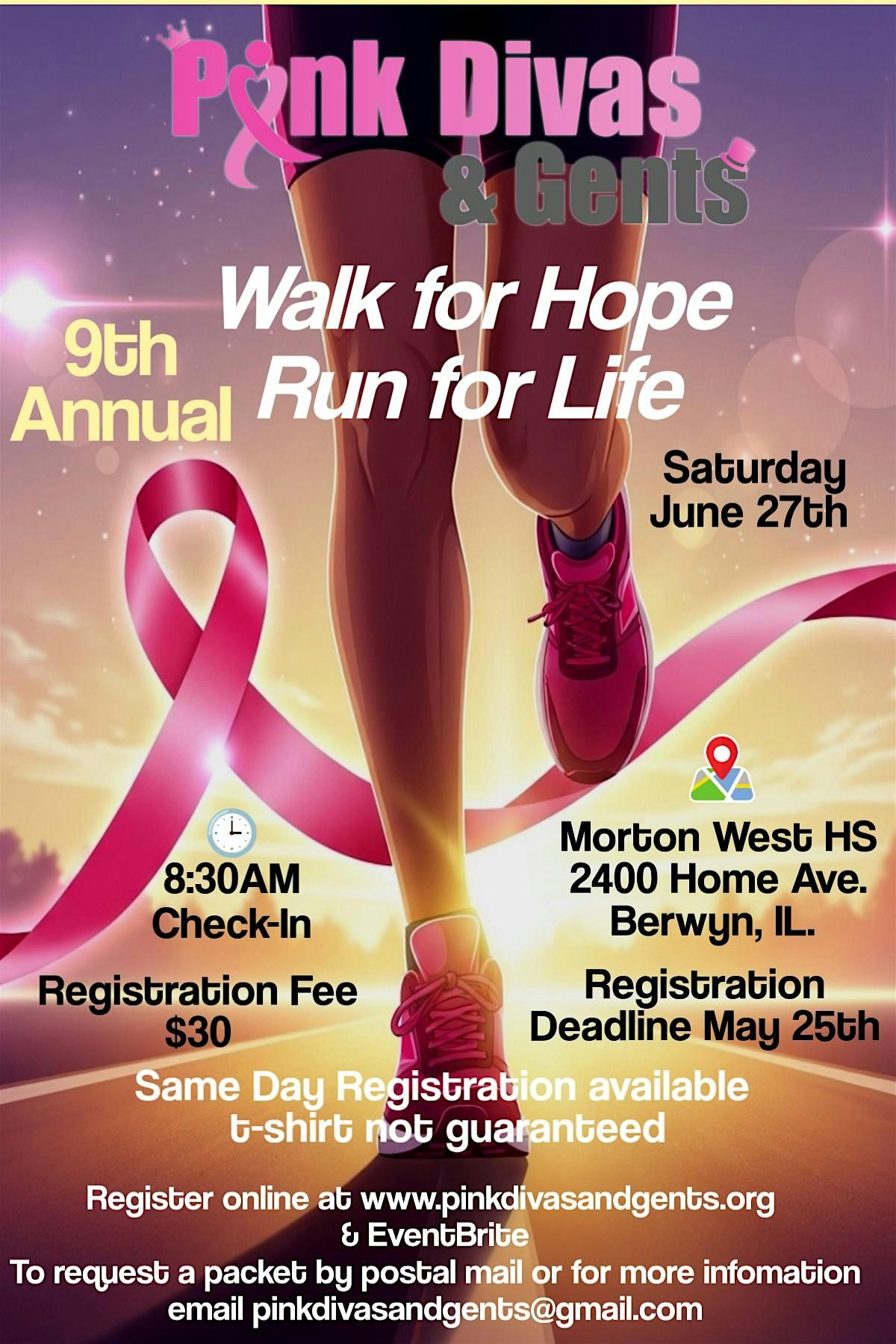 PINK DIVAS & GENTS 9TH ANNUAL BREAST CANCER 5K WALK RUN