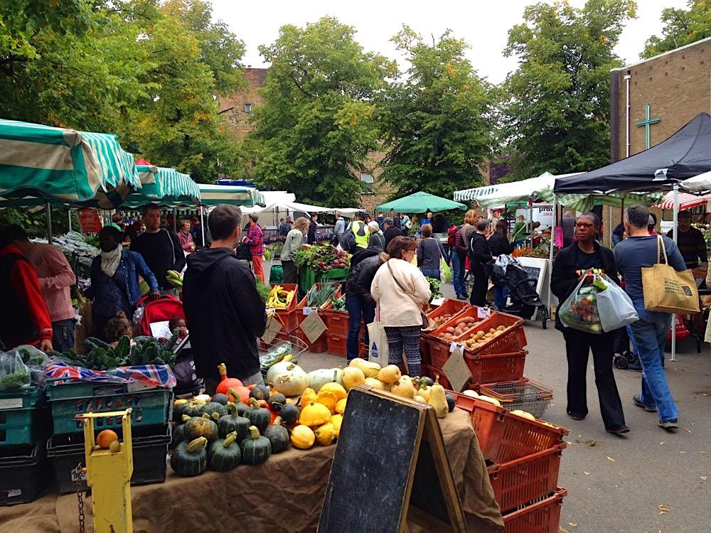 Growing Communities Farmers' Market every Saturday in Stoke Newington