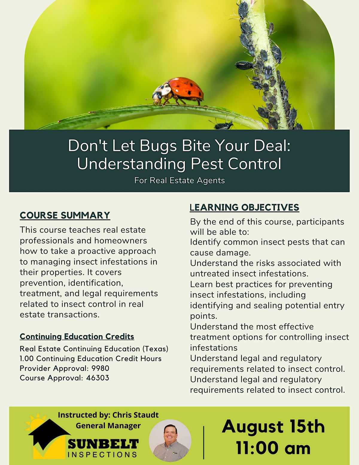 1-HR CE: UNDERSTANDING PEST CONTROL
