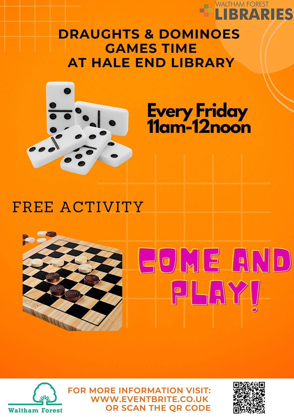 Draughts & Dominoes @ Hale End Library