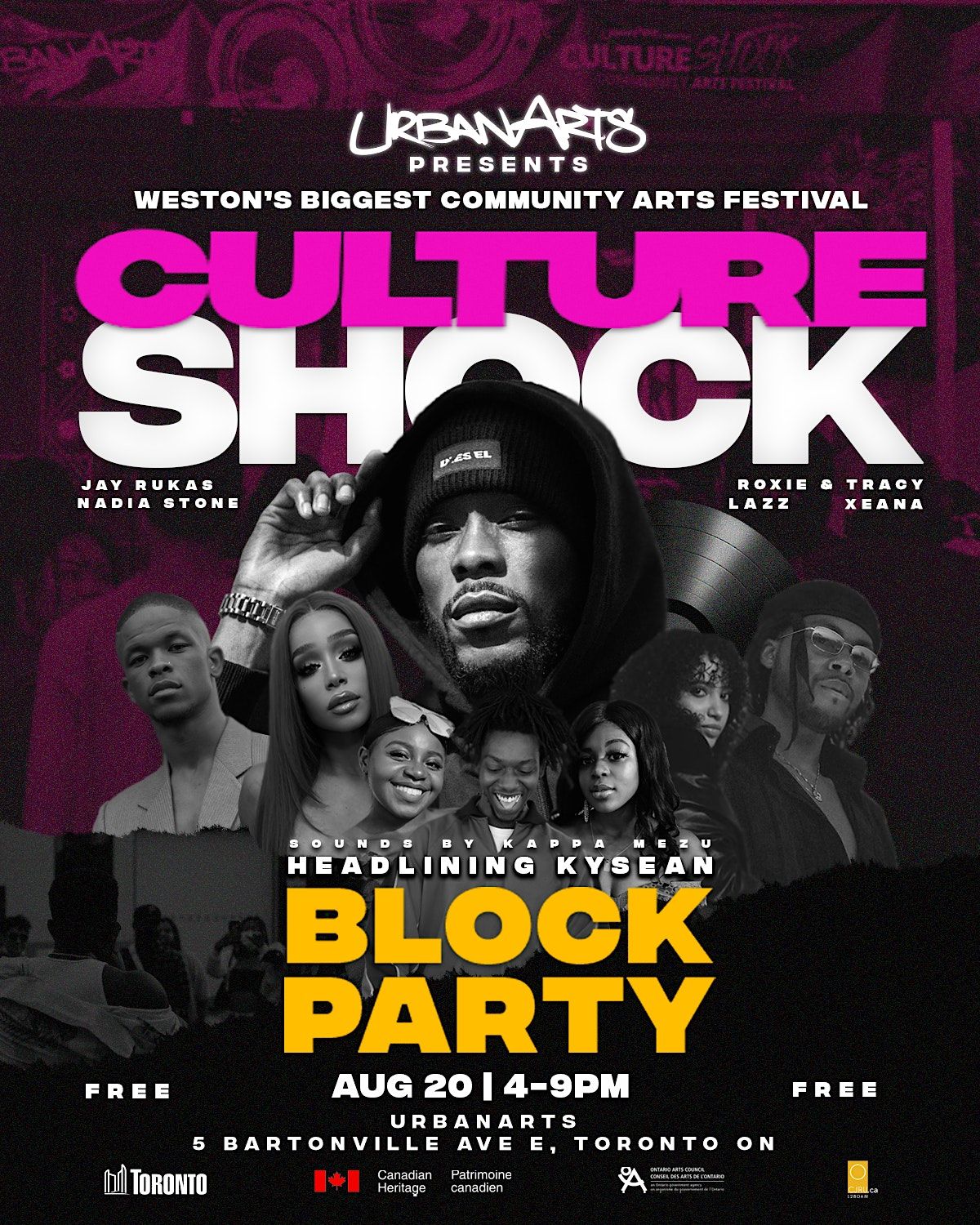 UrbanArts presents BLOCK PARTY/CONCERT UrbanArts, Toronto, ON