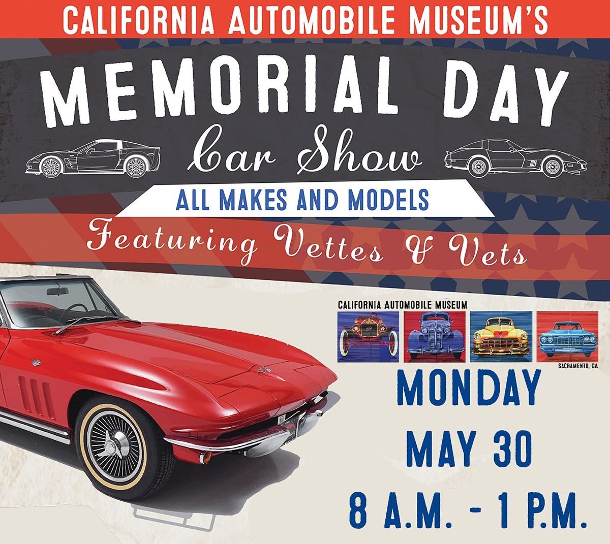 CAM Veterans Memorial Day Car Show Car Registration California