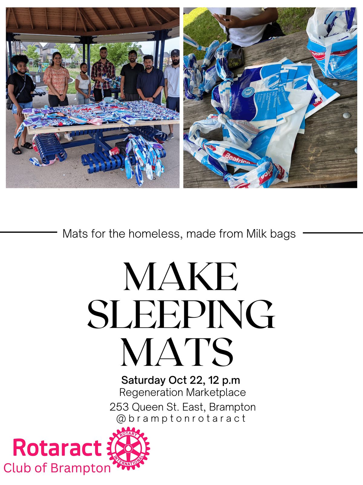 Mat Making Event 253 Queen St E, Brampton, ON October 22, 2022