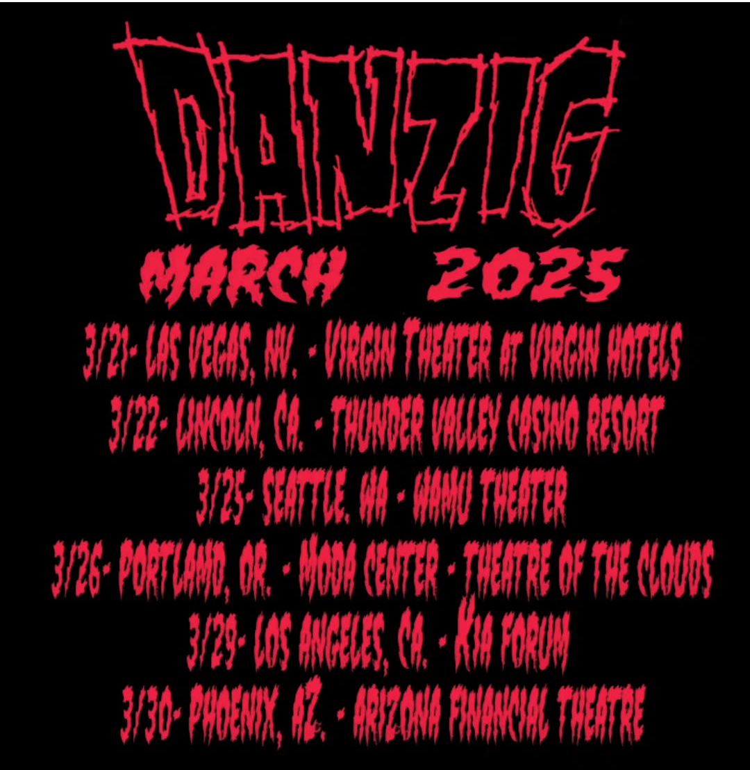 Danzig with Down, Abbath, CroMags WaMu Theater, Seattle, WA March