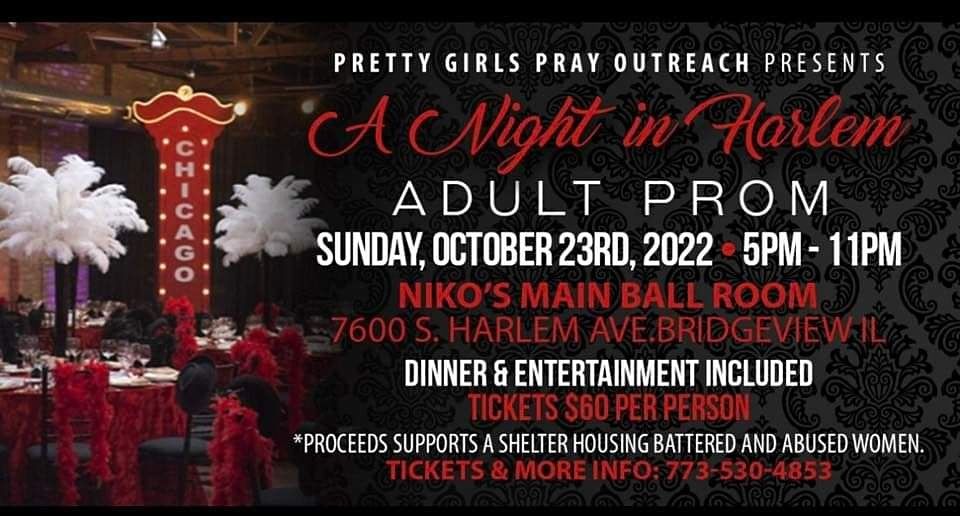 A Night in Harlem - 1920s Adult Prom | Niko's Main Ballroom, Bridgeview ...