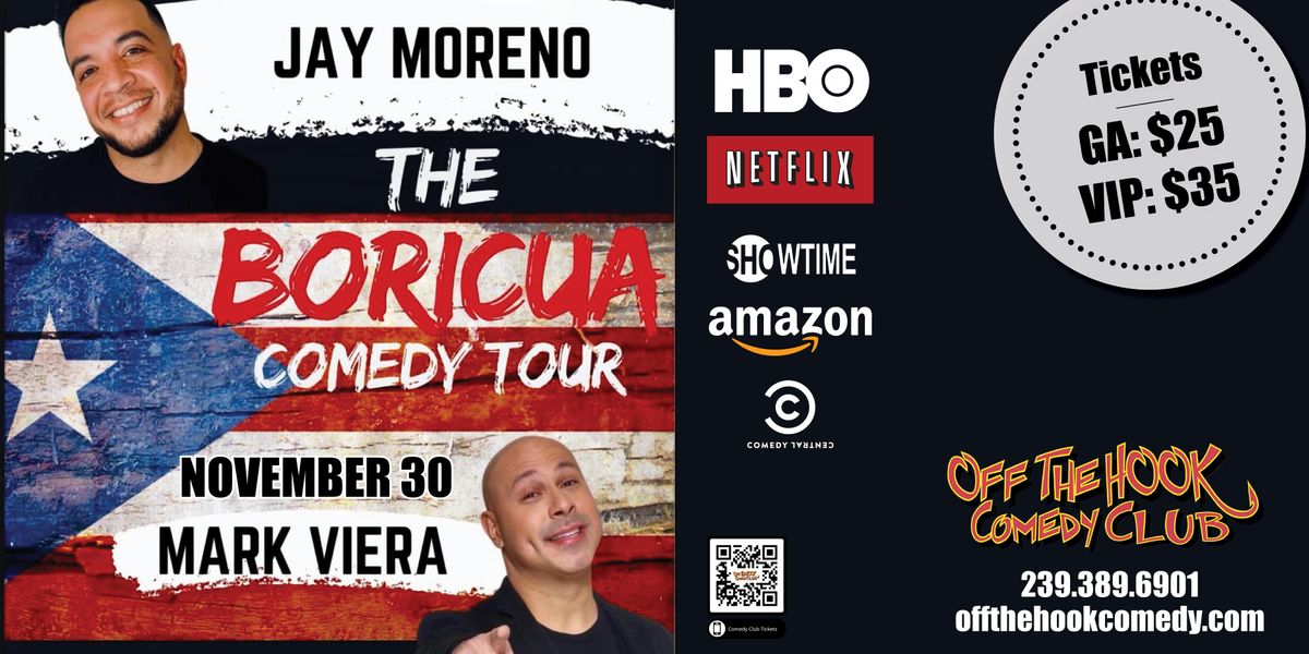 The Boricua Comedy Tour live in Naples, Florida! Off the Hook Comedy