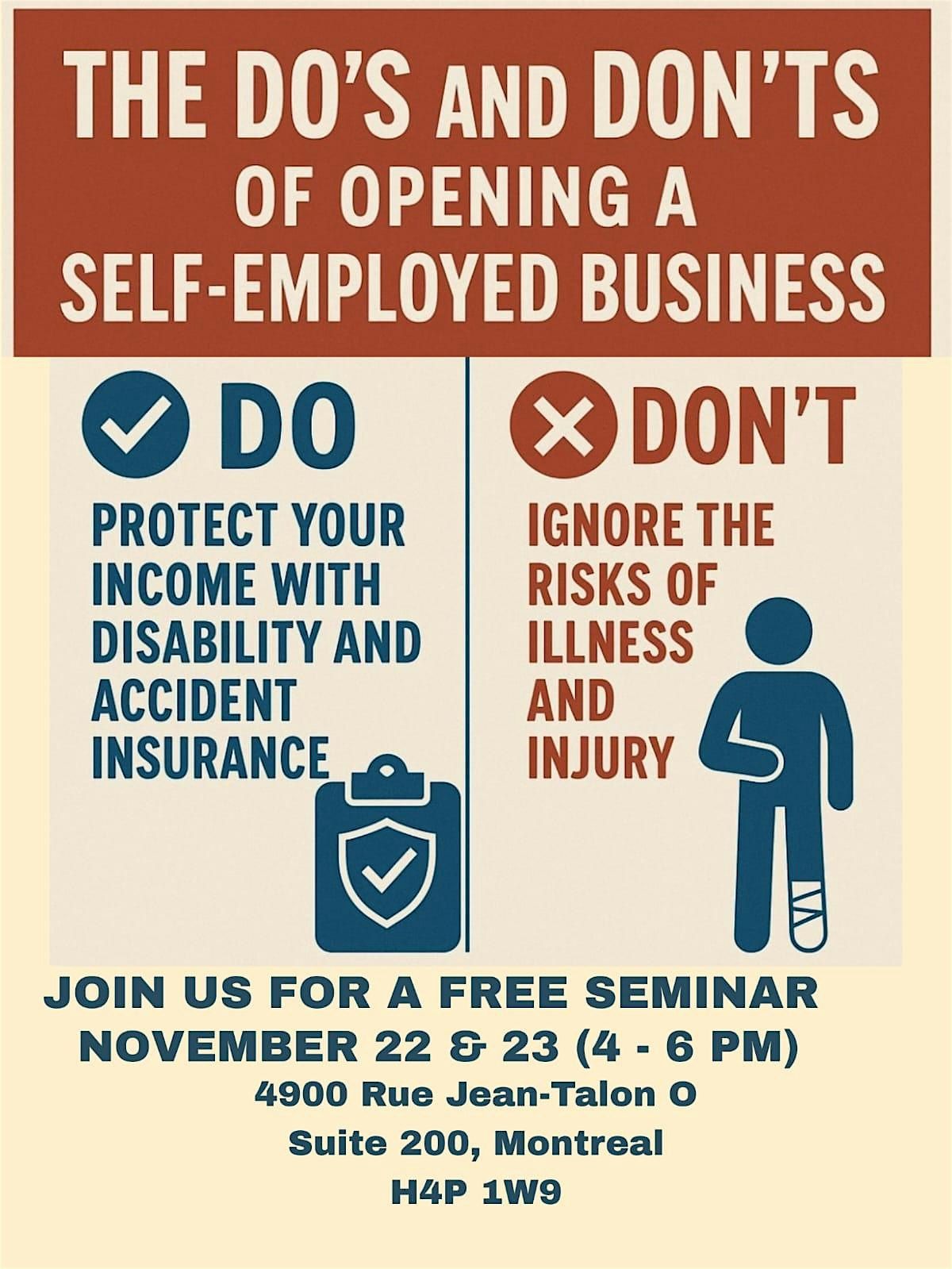 The Do's and Don'ts of opening a Self-Employed Business!