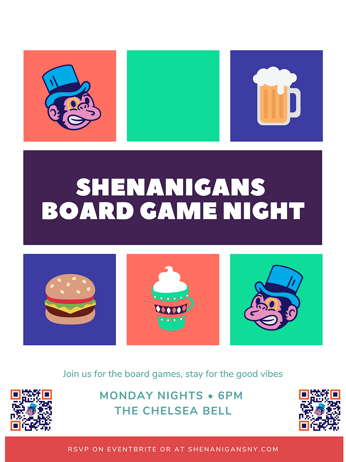 Manhattan Board Game Night at The Chelsea Bell The Chelsea Bell, New