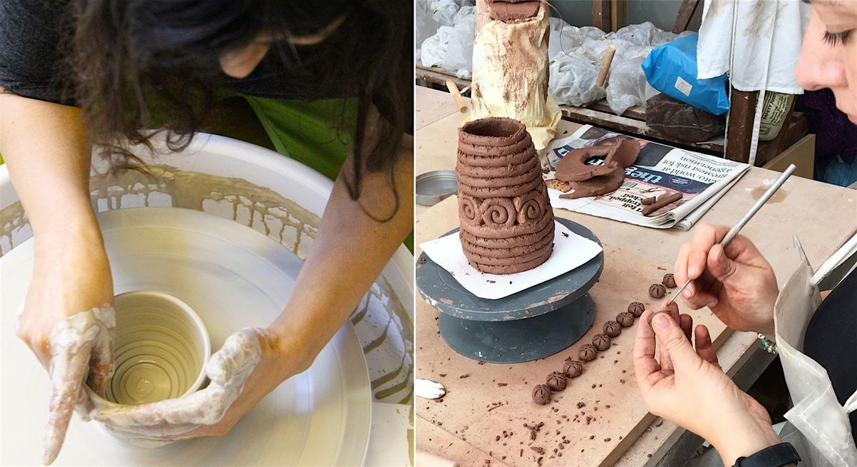 One-off pottery wheel taster Saturday 13th December 10.30am-12.45pm