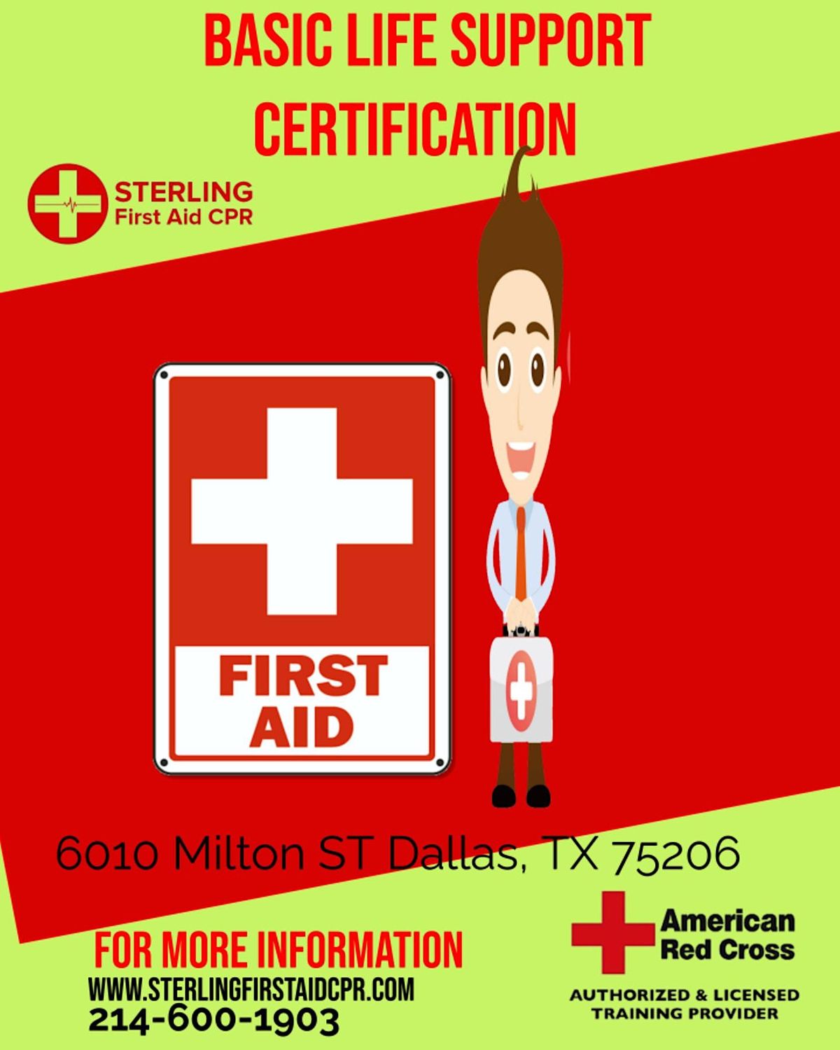 CPR and First Aid Training Weekly class 25 6010 Milton Street