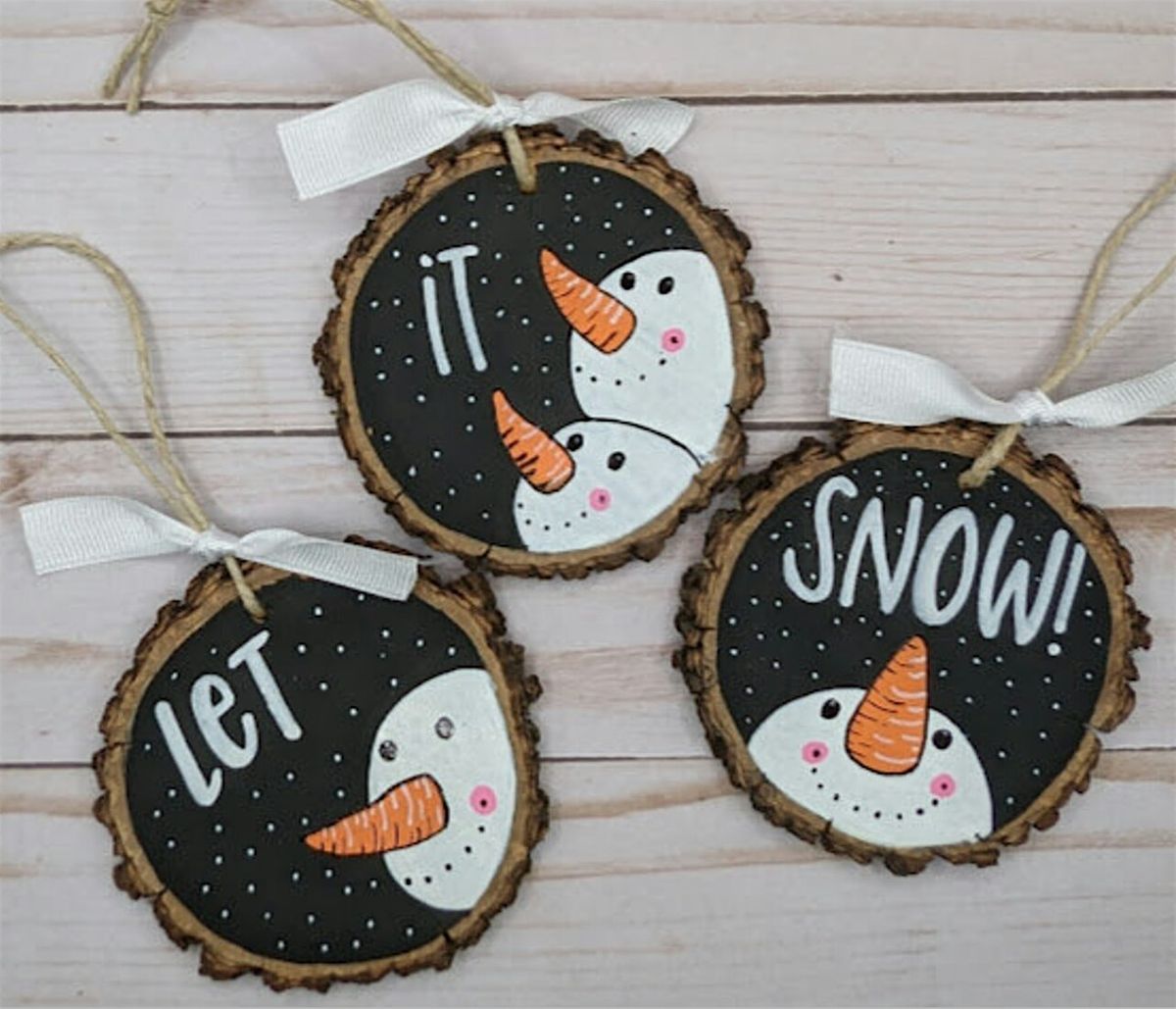 Paint your own Christmas + Winter Holiday Ornaments!