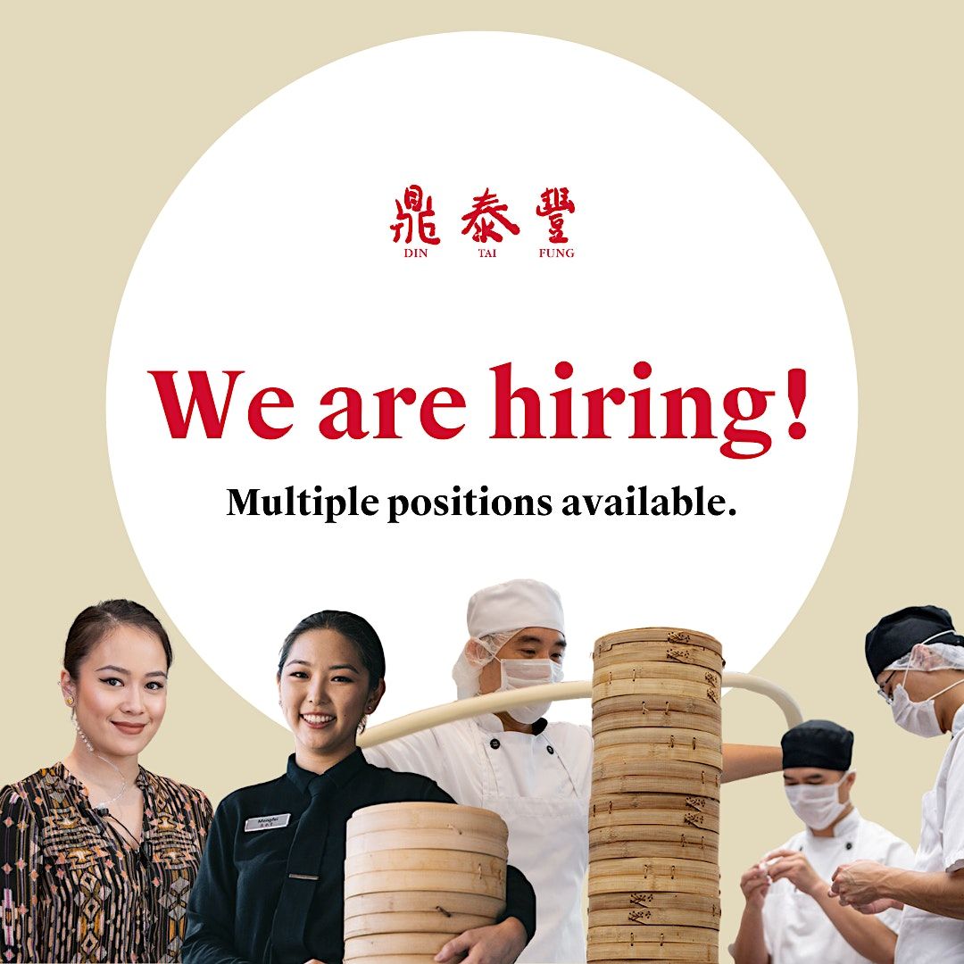 Hiring Event at Din Tai Fung Pioneer Place 700 SW 5th Ave suite Hiring Event at Din Tai Fung Pioneer Place 700 SW 5th Ave suite