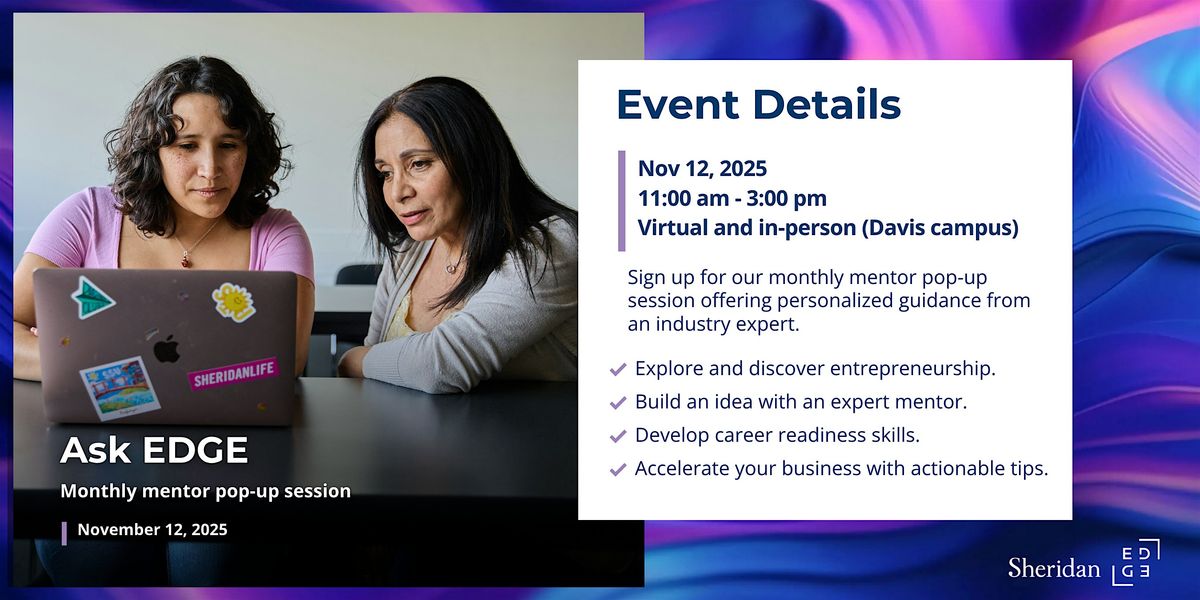 Ask EDGE Mentor Pop-up Session
