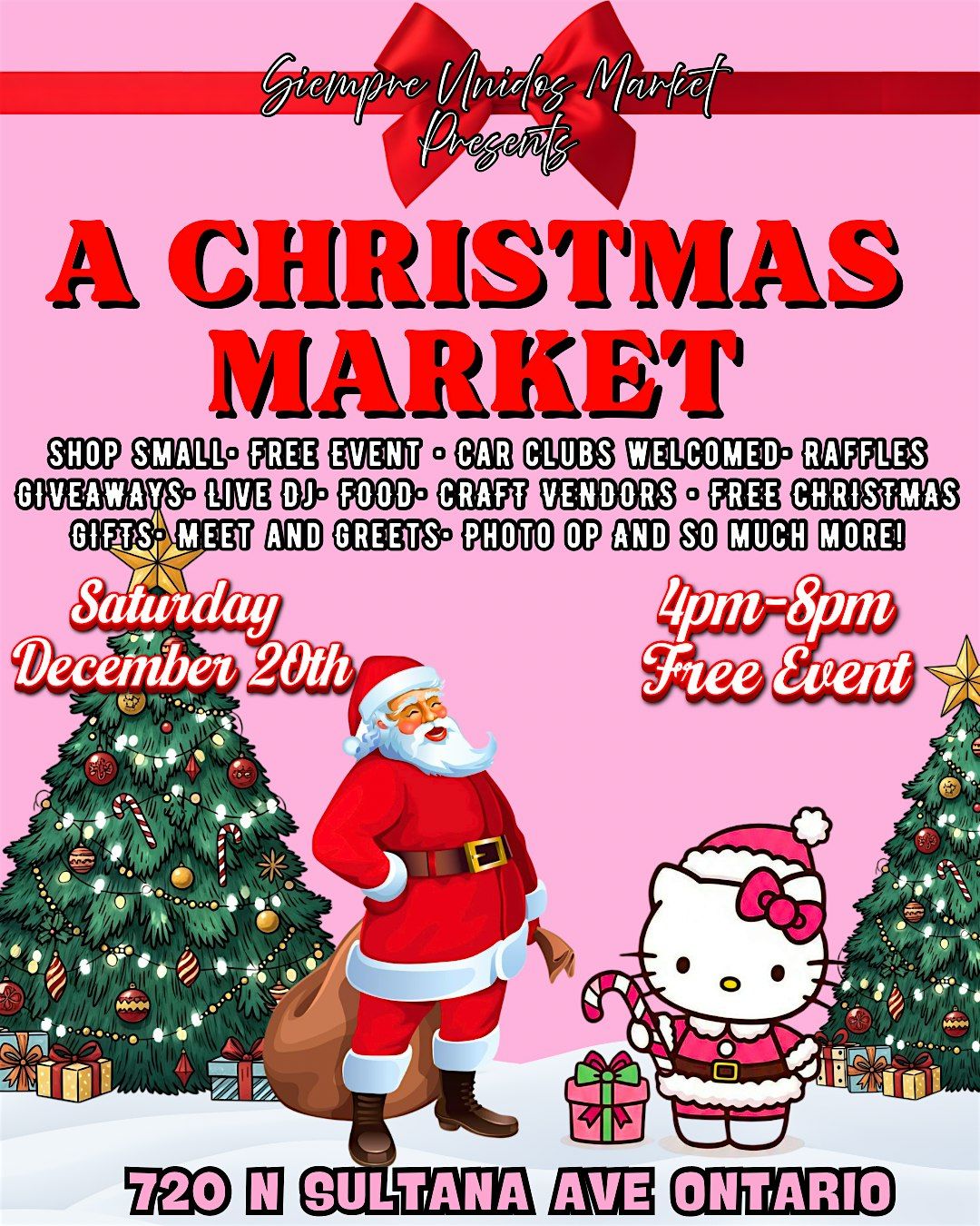 A HELLO KITTY CHRISTMAS MARKET