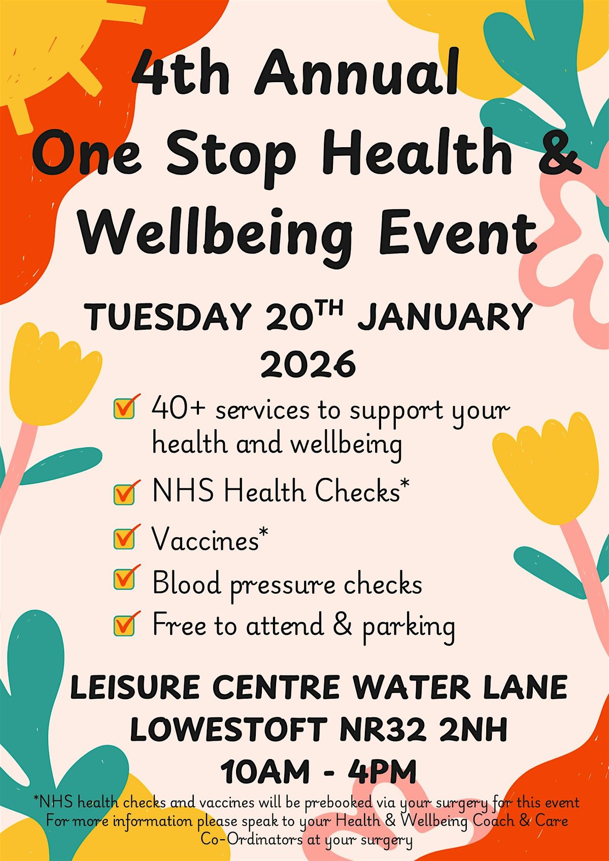 One Stop Health & Wellbeing Event