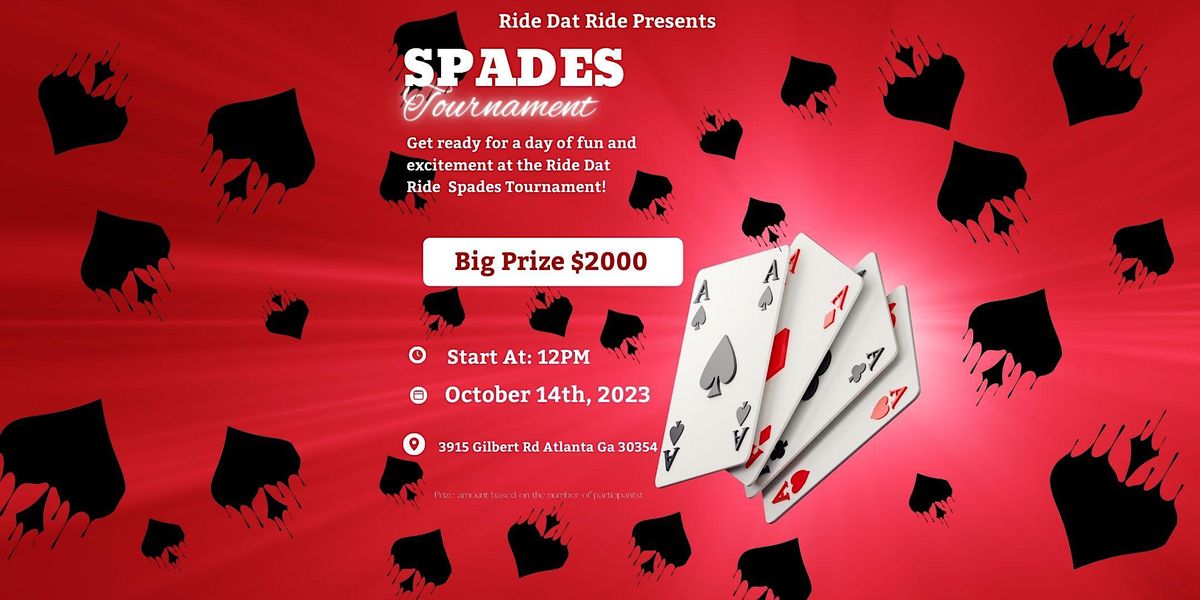Ride Dat Ride 2000 Double Elimination Spades Tournament 3915 Gilbert