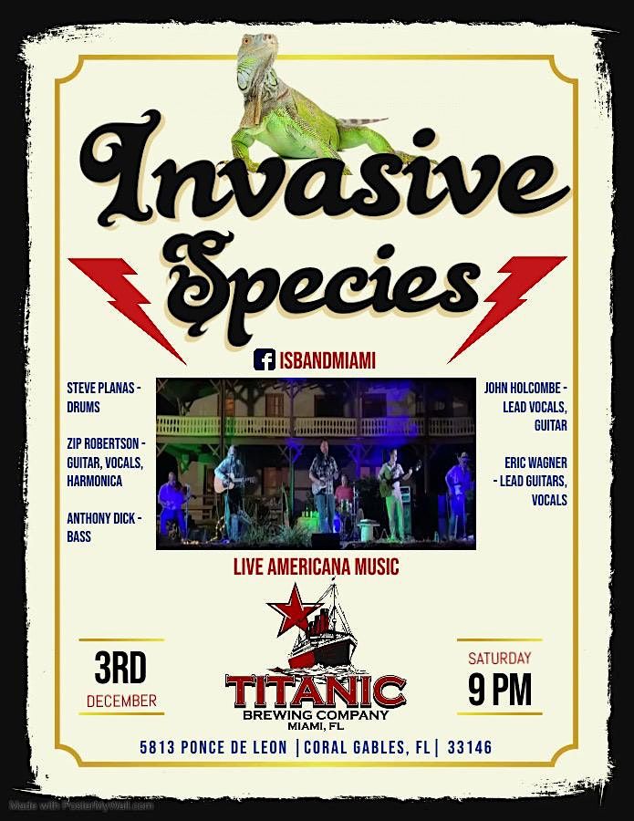 Deep Americana Music live in Coral Gables