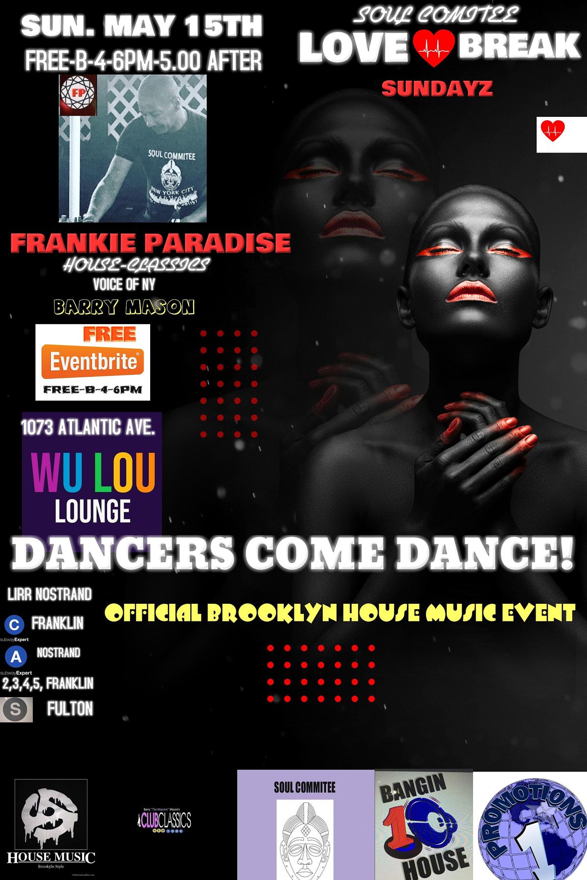 DANCE! DANCE! DANCE LOVEBREAK SUNDAYZ FRANKIE PARADISE | Wu Lou Lounge ...