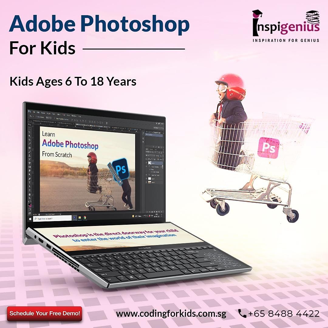 Photoshop Course for kids Singapore - Lets Add Creativity | Coding