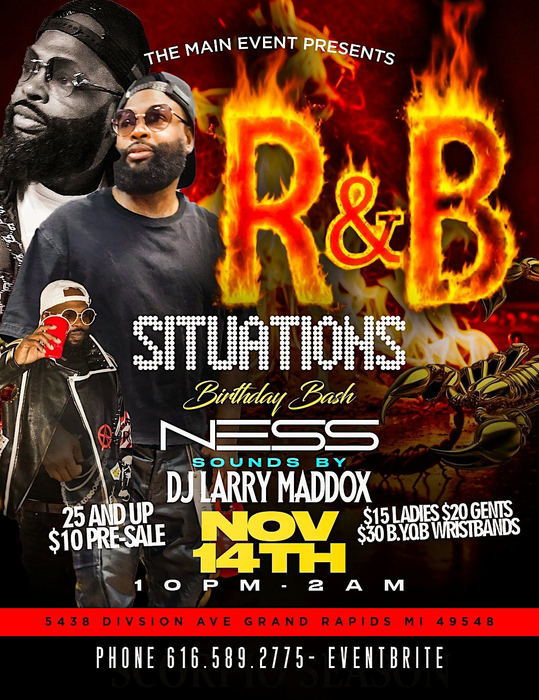 R&B Situations Scorpio Bash
