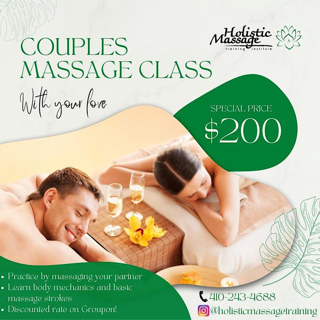 Couples Massage Class Holistic Massage Training Institute Baltimore Md January 22 2023