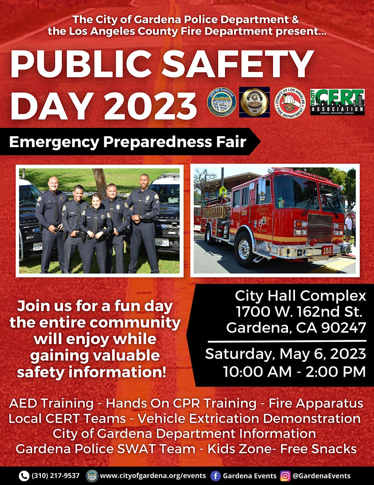 City of Gardena Public Safety Day & Emergency Preparedness Fair 2023