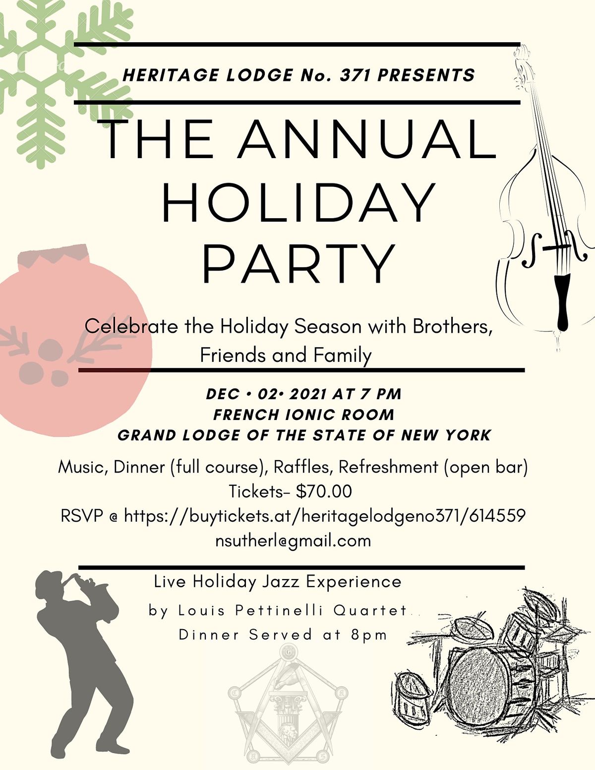 Heritage Lodge  No. 371 Annual Holiday Party