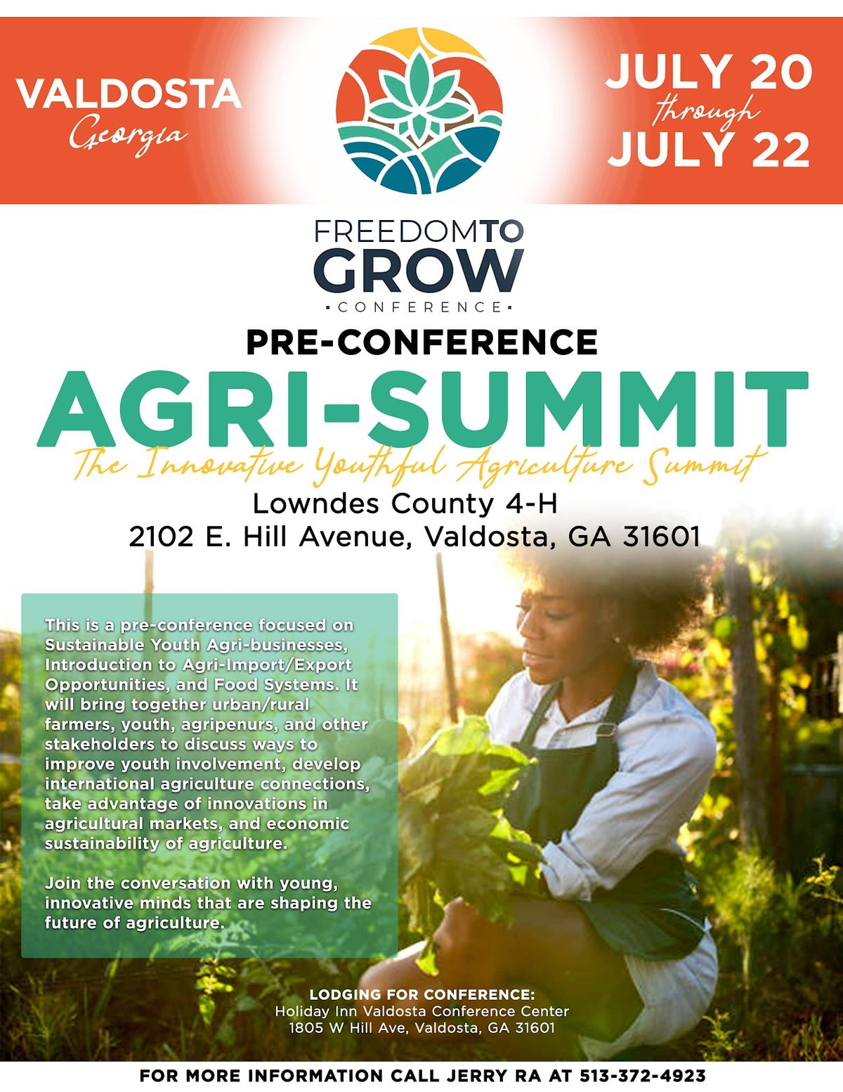 FREEDOM TO GROW PRE- AGRI-SUMMIT at Lowndes County 4-H, Valdosta on ...