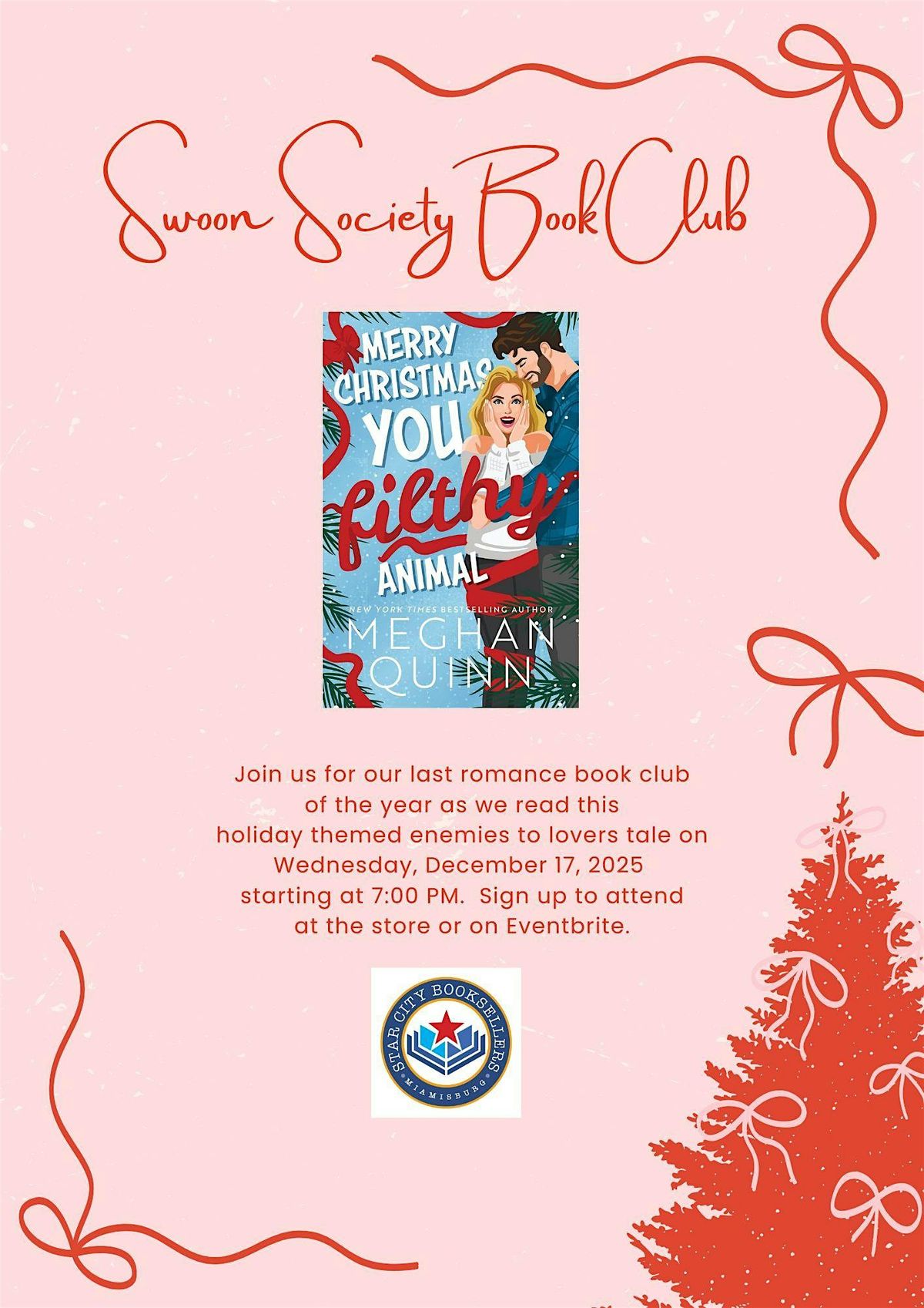 Swoon Society Book Club for Merry Christmas You Filthy Animal