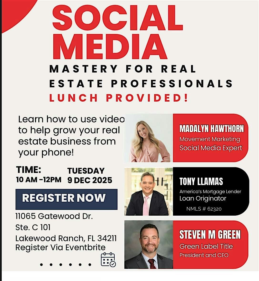 SOCIAL MEDIA MASTERY FOR REAL ESTATE PROFESSIONALS