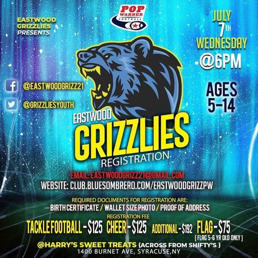 Eastwood Grizzlies Registration