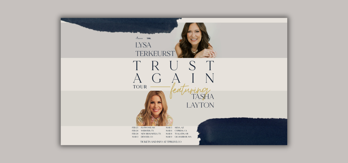 Lysa TerKeurst with Tasha Layton at Connection Church