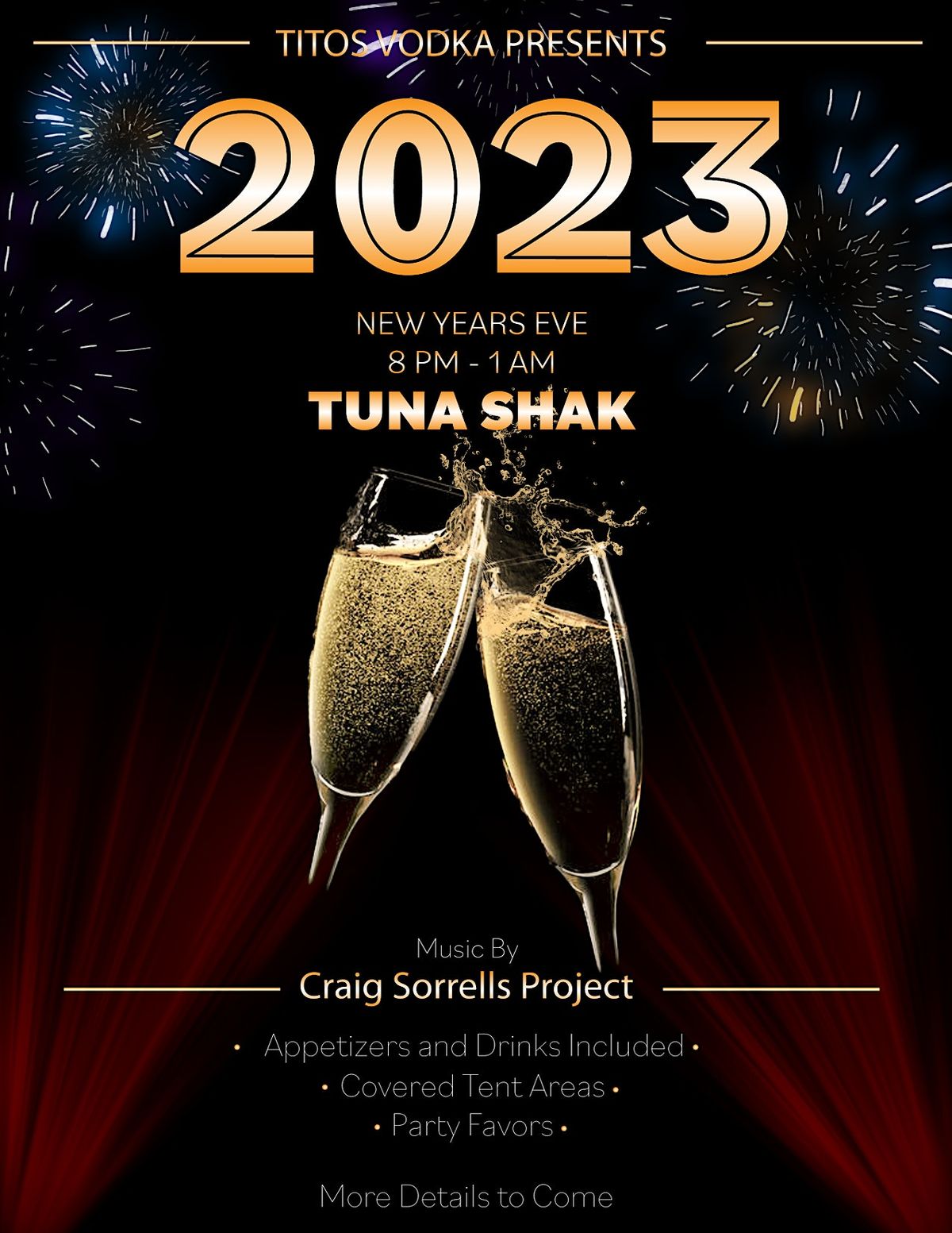 TUNA SHAK NEW YEARS EVE PARTY 2023 Tuna Shak, Murrells Inlet, SC