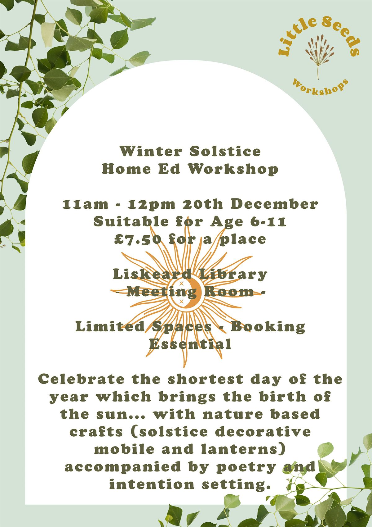 Winter Solstice Home Ed Workshop