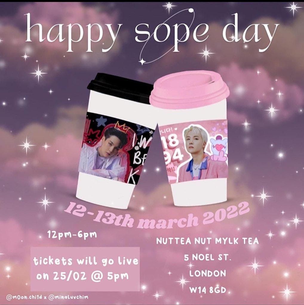 Happy SOPE Day! A BTS Sope Cafe event in London @ NUTTEA Soho | NUTTEA ...