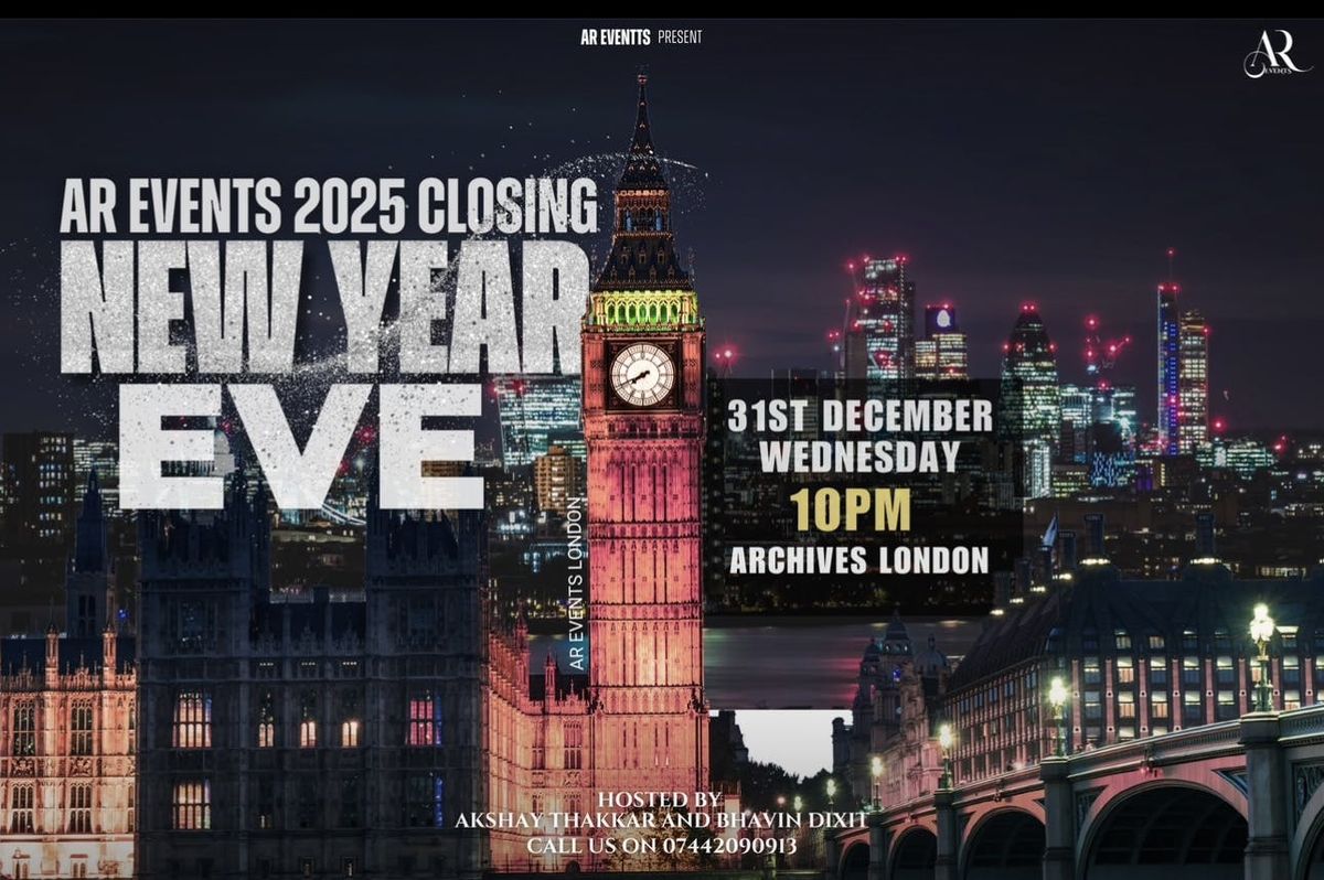 NEW YEAR'S EVE 2025, MASSIVE GRAND BOLLYWOOD PARTY, AR EVENTS