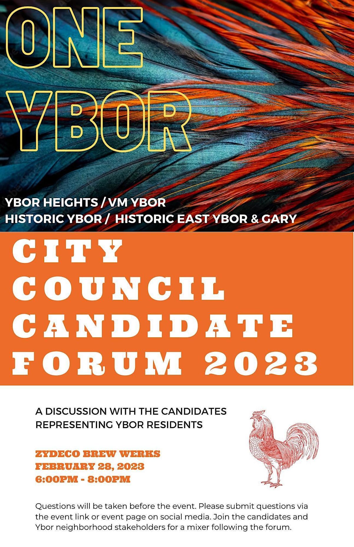 One Ybor City Council Candidate Forum | Zydeco Brew Werks, Tampa, FL One Ybor City Council Candidate Forum | Zydeco Brew Werks, Tampa, FL