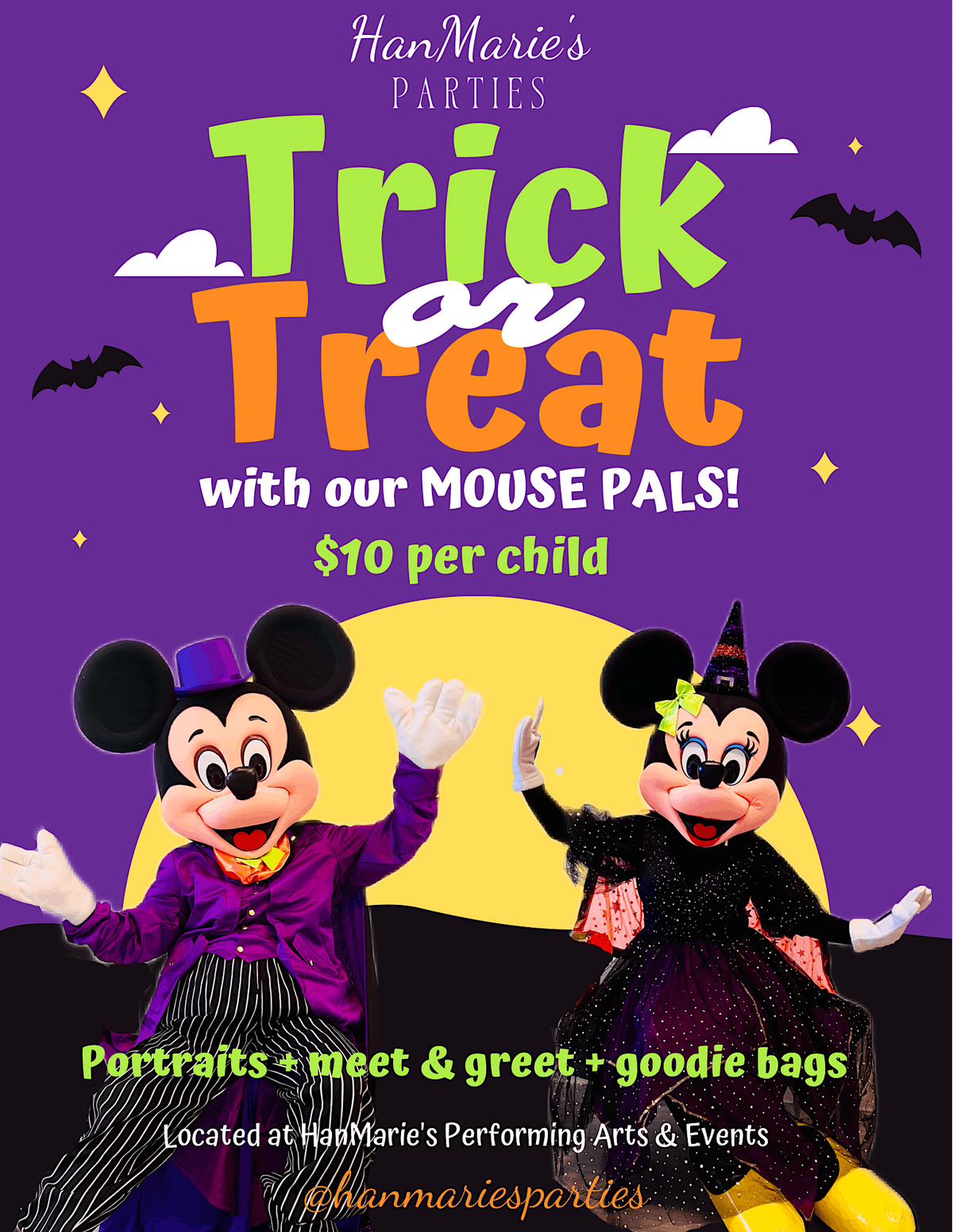 Trick or Treat with our MOUSE PALS! HanMarie's Performing Arts