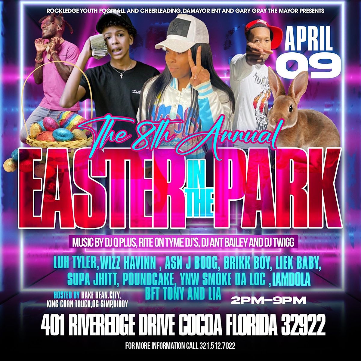 Easter in the park 2023 Cocoa Riverfront Park April 9, 2023