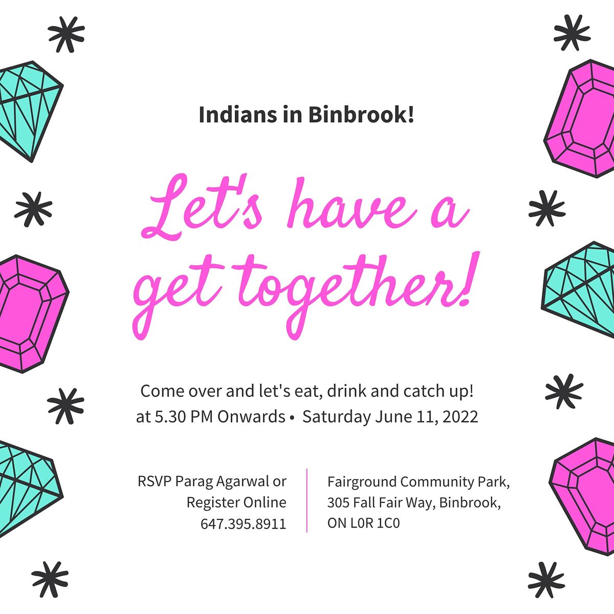 Informal GetTogether to know Each Other Fairgrounds Community Park