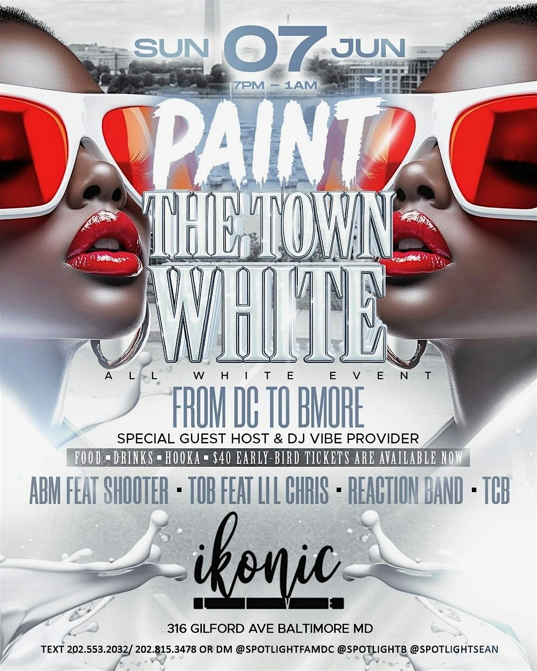 Spotlight Fam Presents "Paint the Town WHITE" w\/ ABM, TOB, Reaction, & TCB