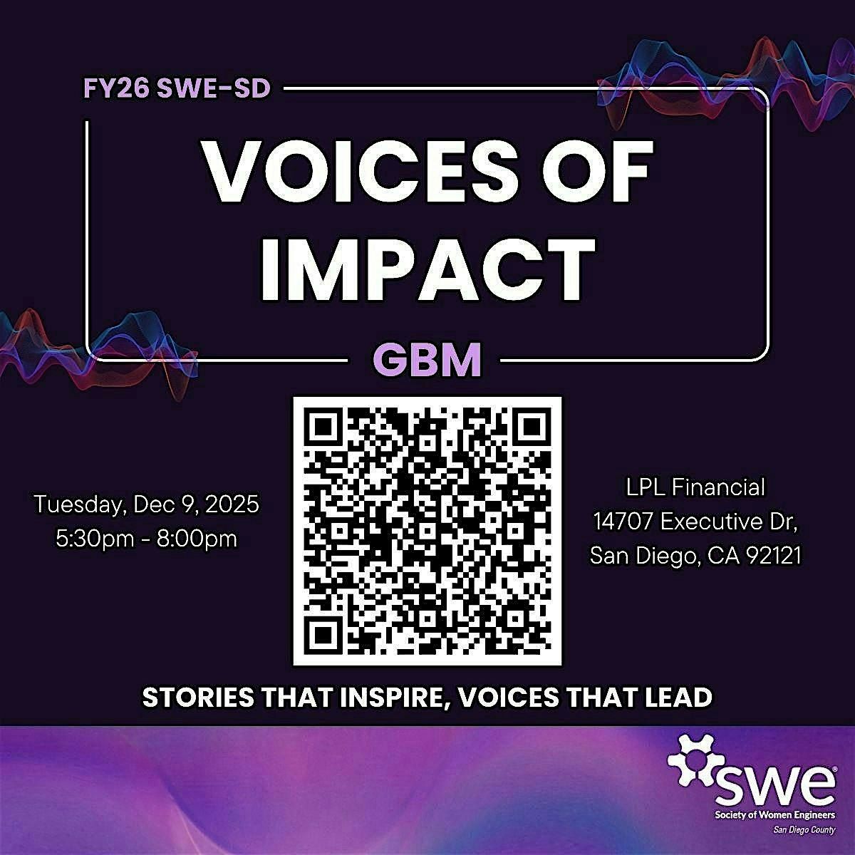 FY26 SWE San Diego GBM:  Voices of Impact