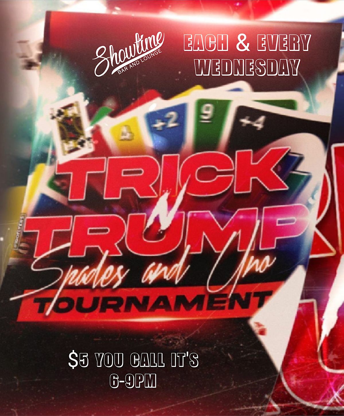 Trick n Trump Spades and UNO Showtime Bar and Lounge, Houston, TX