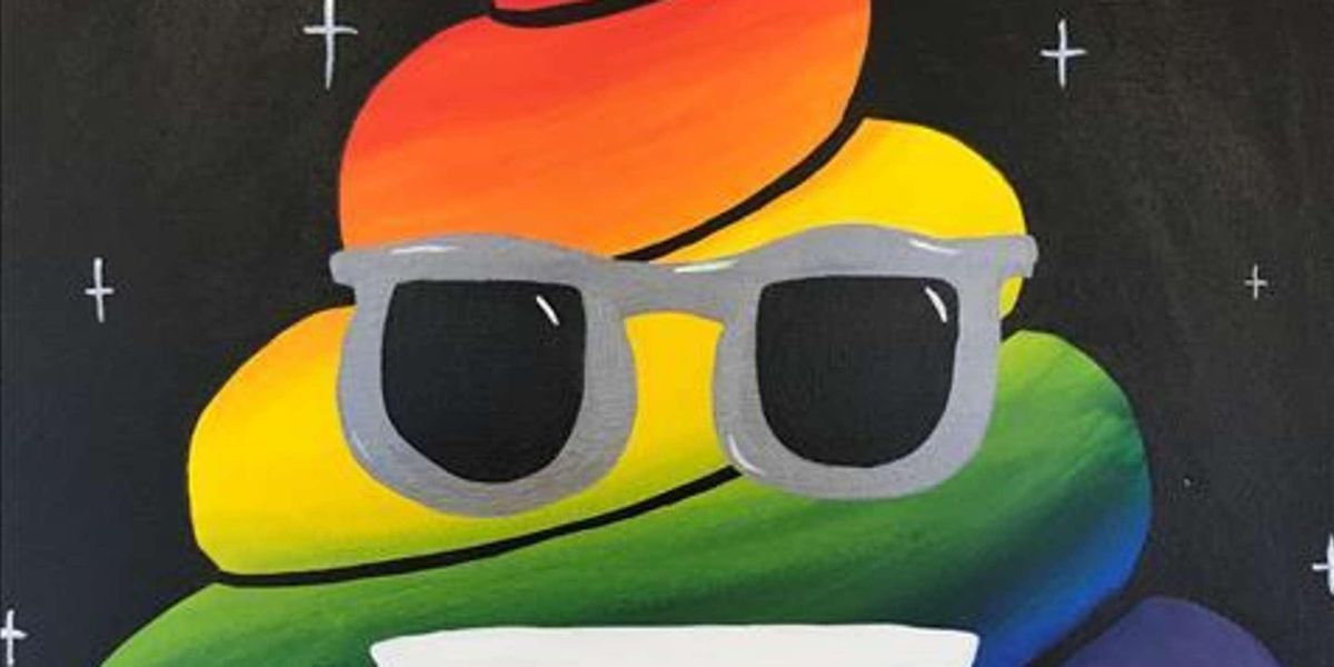 Cool and Colorful Emoji Paint and Sip by Classpop!™ Painting with a