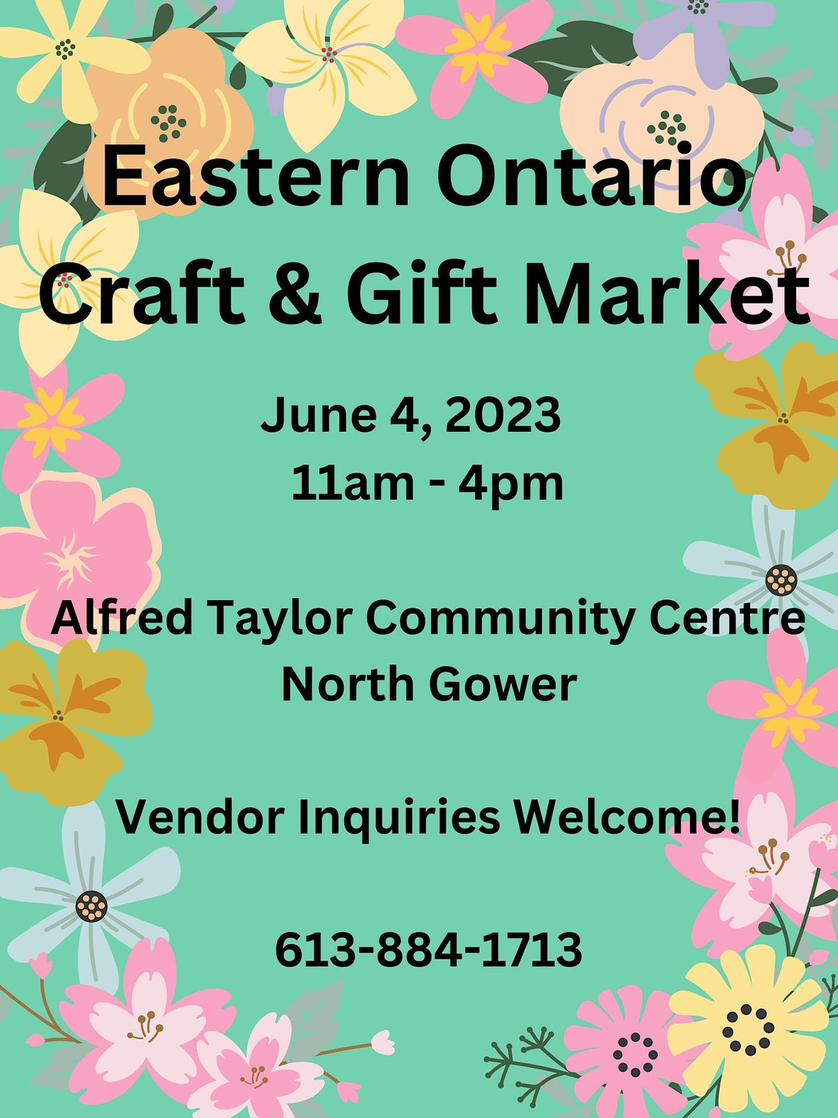Eastern Ontario Craft & Gift Market June 4