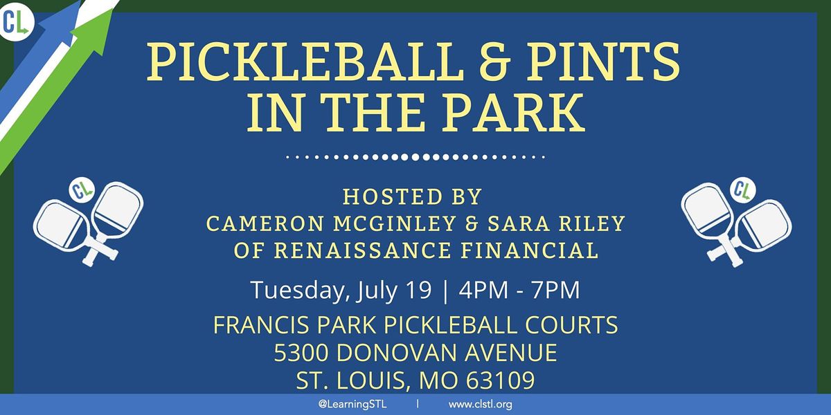 Pickleball, Planning and Pints! 5300 Donovan Ave, St. Louis, MO