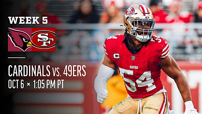 49ers vs CARDINALS SHUTTLE BUS R/T SAN FRANCISCO TO LEVIS STADIUM 10/6 ...